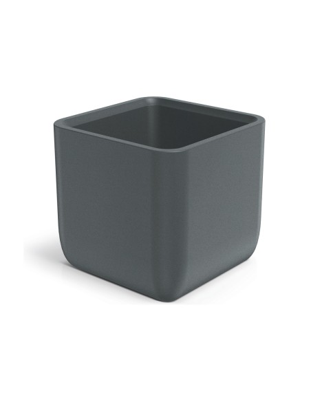 Blumentopf eckig 48 × 48 × 45 cm Steinoptik, 42 L – Graphit | Töpferkönig