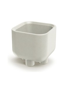 Blumentopf eckig 40 × 40 × 36 cm Steinoptik, 19 L – Sand | Töpferkönig