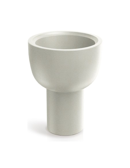 Blumenkübel rund Ø40 × 50 cm Steinoptik, 12 L – Sand | Töpferkönig
