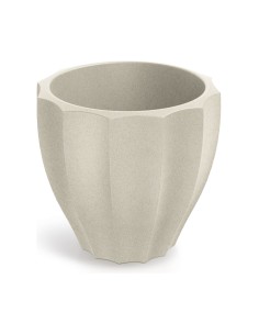 Pflanzkübel rund Ø60 × 54 cm mit Relief, 38 L – Sand | Töpferkönig