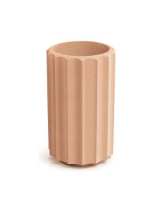 Blumenkübel rund Ø28 × 47 cm gerillt, 8 L – Terrakotta | Töpferkönig
