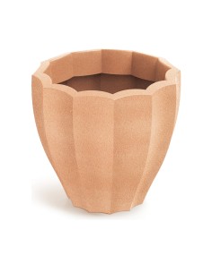 Blumentopf rund Ø40 × 36 cm mit Relief, 17 L – Terrakotta | Töpferkönig