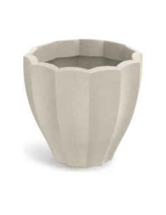 Pflanzkübel rund Ø60 × 54 cm mit Relief, 68 L – Sand | Töpferkönig