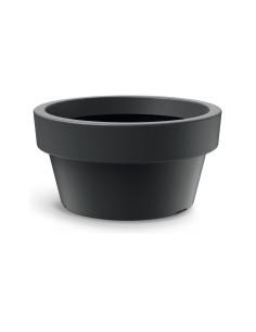 Pflanzschale rund Ø78 × 40 cm matt, 92 L – Schwarz | Töpferkönig