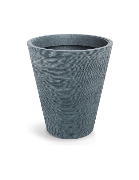 Pflanzkübel XXL rund Ø80 × 90 cm Steinoptik, 111 L – Granit | Töpferkönig