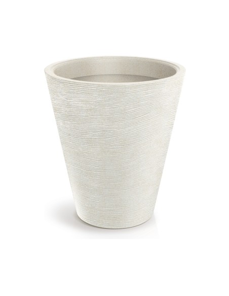 Pflanzkübel rund Ø80 × 90 cm Steinoptik, 111 L – Sand | Töpferkönig