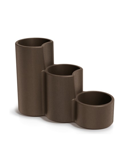 Pflanzgefäß Stufenform 80 × 30 × 56 cm matt, 21 L – Cortenstahl | Töpferkönig