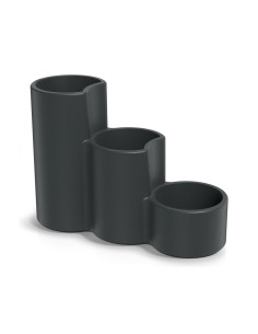 Pflanzgefäß Stufenform 80 × 30 × 56 cm matt, 21 L – Dunkelgrau | Töpferkönig