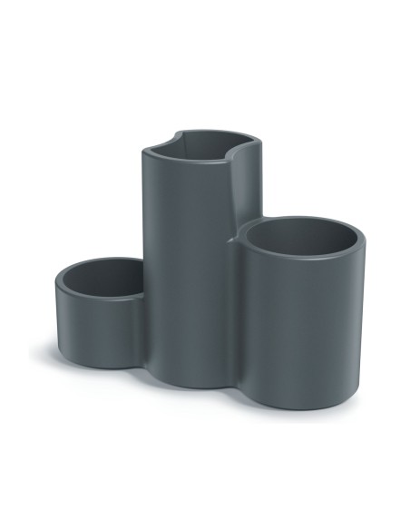 Pflanzgefäß Trio 80 × 30 × 56 cm matt, 21 L – Betongrau | Töpferkönig
