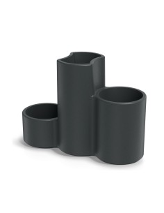 Pflanzgefäß Trio 80 × 30 × 56 cm matt, 21 L – Dunkelgrau | Töpferkönig