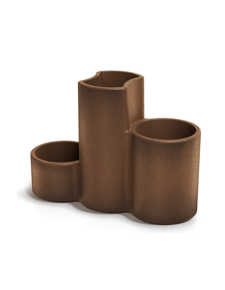 Pflanzgefäß Trio 80 × 30 × 56 cm matt, 21 L – Rost | Töpferkönig