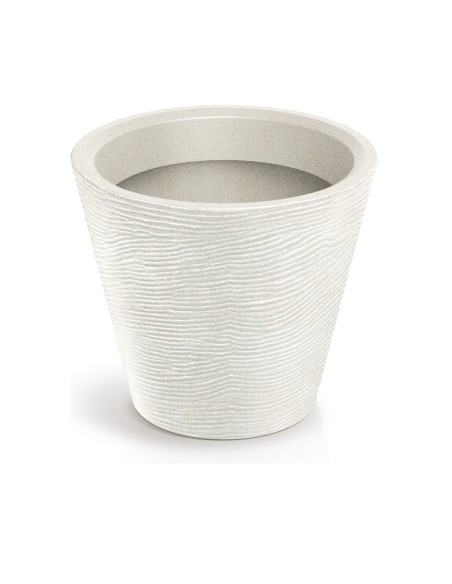 Blumentopf rund Ø40 × 34 cm Steinoptik, 22 L – Sand | Töpferkönig