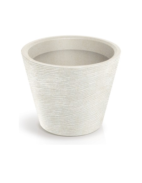 Blumentopf rund Ø48 × 38 cm Steinoptik, 41 L – Sand | Töpferkönig