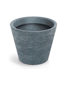 Blumentopf rund Ø48 × 38 cm Steinoptik, 41 L – Granit | Töpferkönig