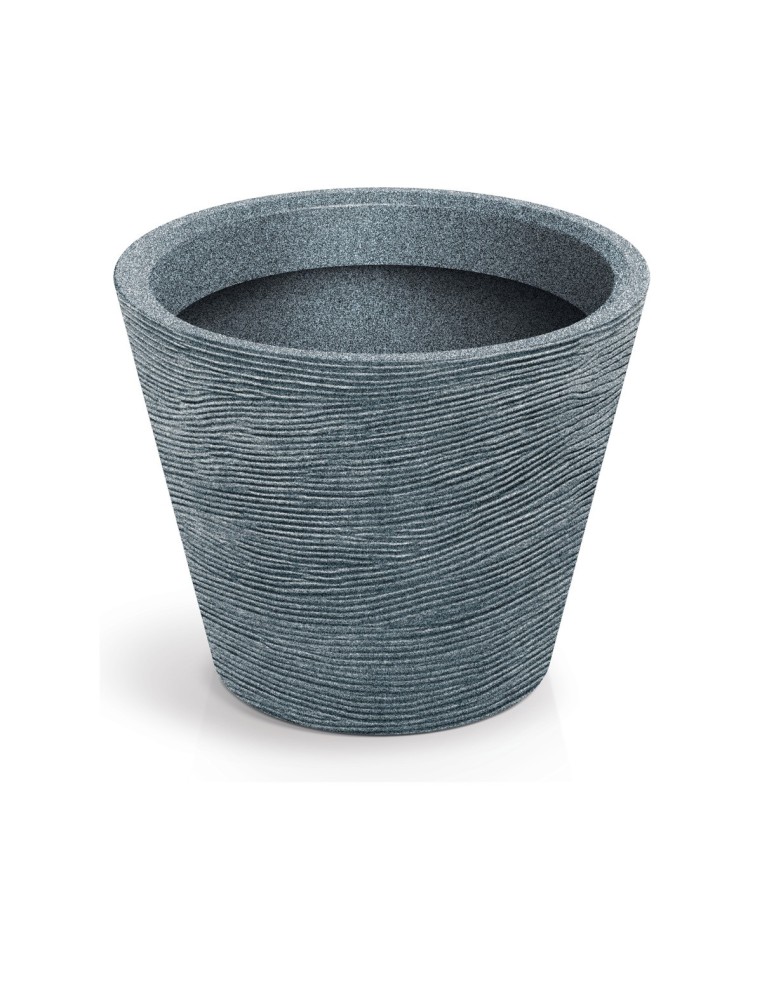 Blumentopf rund Ø48 × 38 cm Steinoptik, 41 L – Granit | Töpferkönig