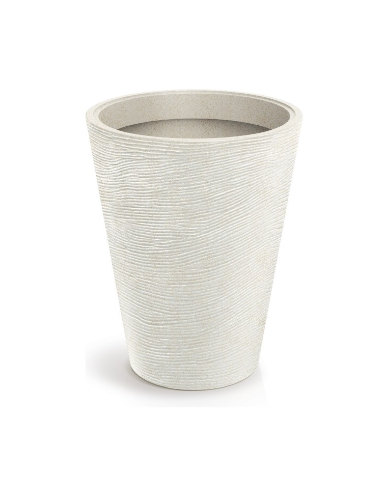 Pflanzkübel rund Ø48 × 60 cm Steinoptik, 66 L – Sand | Töpferkönig
