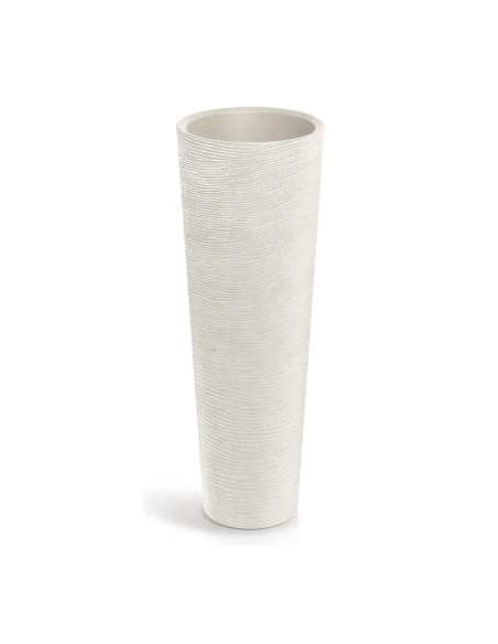 Pflanzsäule XXL rund Ø40 × 110 cm Steinoptik, 18 L – Sand | Töpferkönig