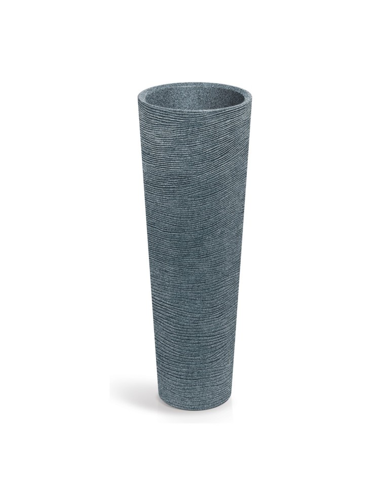 Pflanzsäule XXL rund Ø40 × 110 cm Steinoptik, 18 L – Granit | Töpferkönig