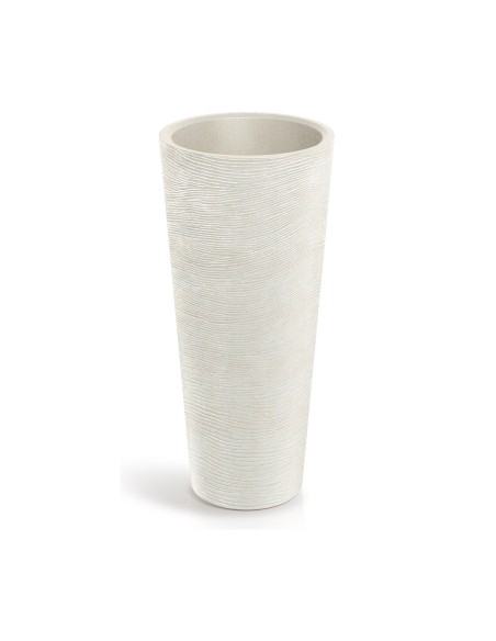 Pflanzsäule XXL rund Ø48 × 105 cm Steinoptik, 33 L – Sand | Töpferkönig