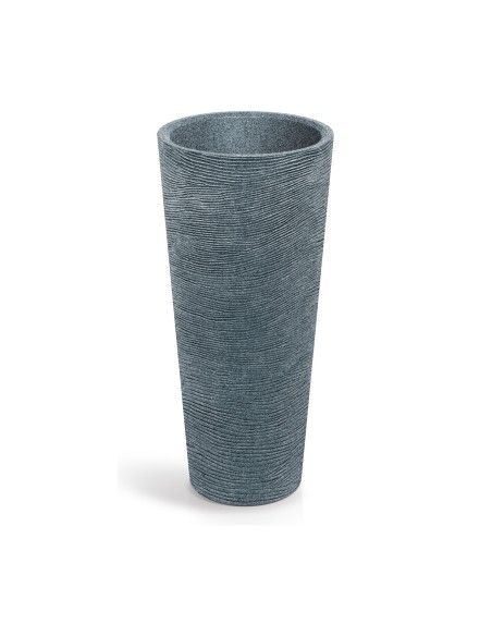 Pflanzsäule XXL rund Ø48 × 105 cm Steinoptik, 33 L – Granit | Töpferkönig