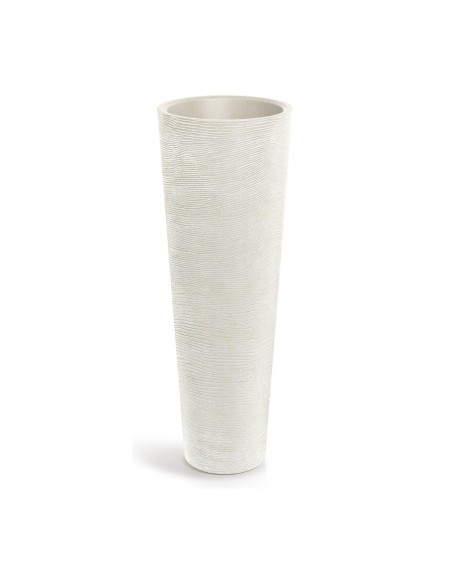 Pflanzsäule XXL rund Ø48 × 135 cm Steinoptik, 33 L – Sand | Töpferkönig