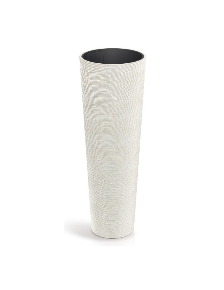 Pflanzsäule rund Ø40 × 110 cm Steinoptik, 20 L – Sand | Töpferkönig