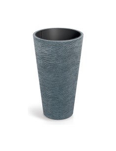 Pflanzkübel rund Ø60 × 100 cm Steinoptik, 56 L – Granit | Töpferkönig