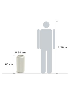 Pflanzsäule rund Ø30 × 60 cm matt, 8 L – Sand | Töpferkönig 2