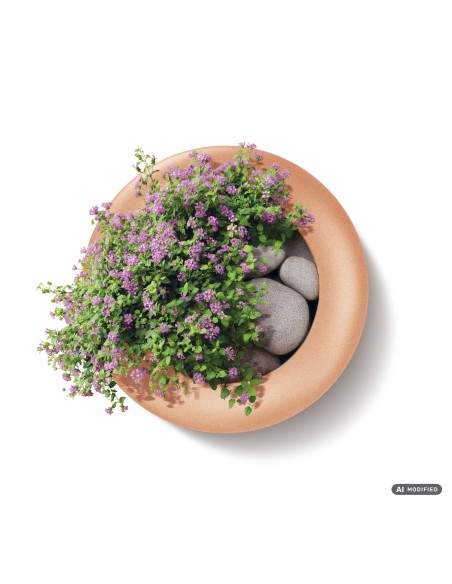 Pflanzschale rund Ø48 × 22 cm matt, 30 L – Terrakotta | Töpferkönig
