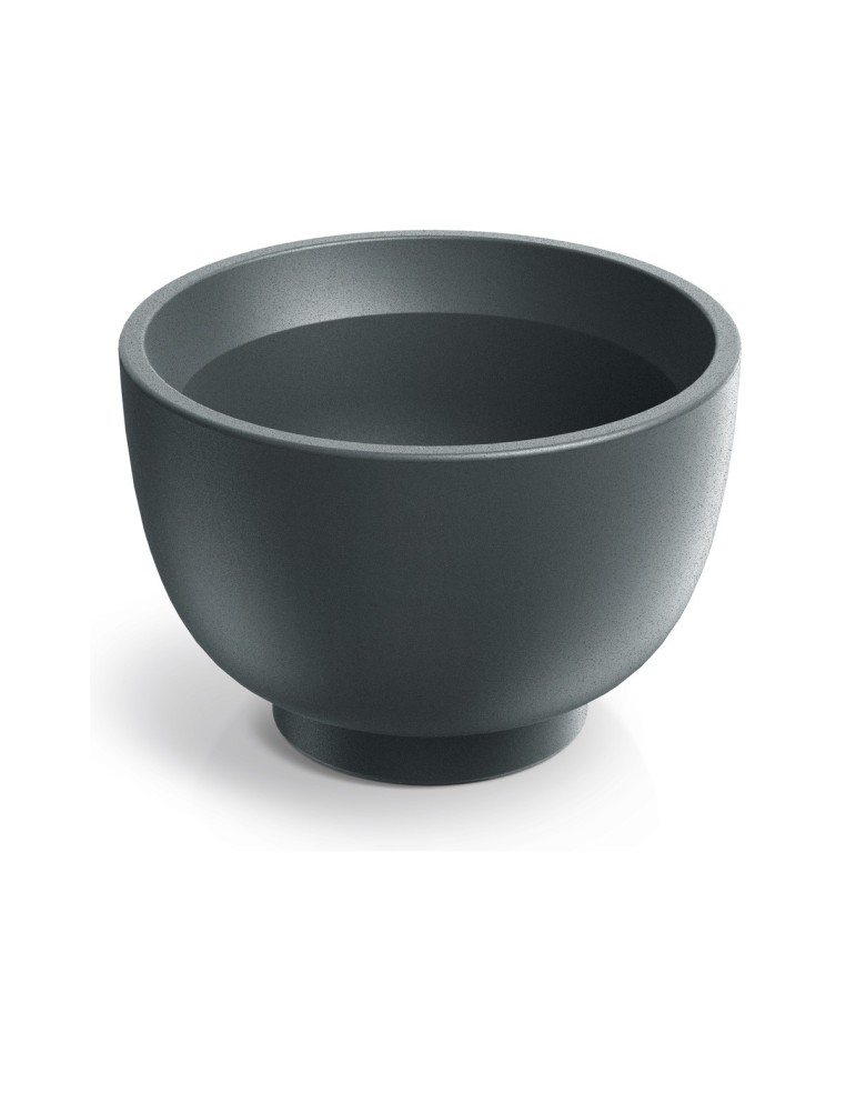 Blumentopf rund Ø40 × 26 cm matt, 12 L – Graphit | Töpferkönig