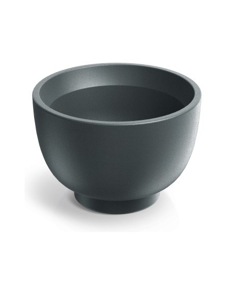 Blumentopf rund Ø40 × 26 cm matt, 12 L – Graphit | Töpferkönig