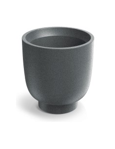 Blumentopf rund Ø40 × 40 cm matt, 16 L – Granit hell | Töpferkönig