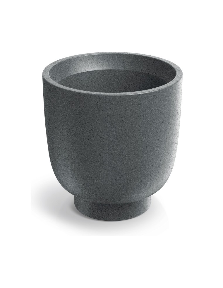Blumentopf rund Ø40 × 40 cm matt, 16 L – Granit hell | Töpferkönig