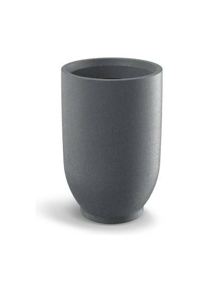 Pflanzkübel rund Ø40 × 60 cm matt, 52 L – Granit hell | Töpferkönig