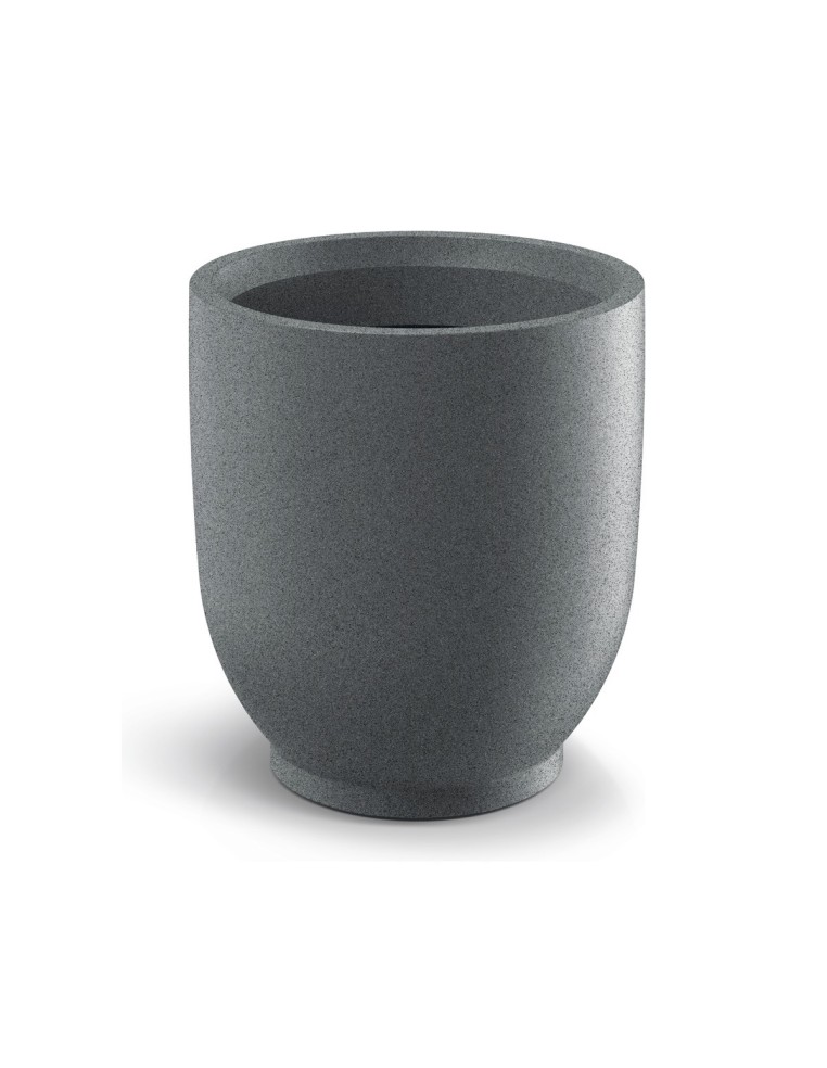 Blumentopf rund Ø40 × 44 cm matt, 34 L – Granit hell | Töpferkönig