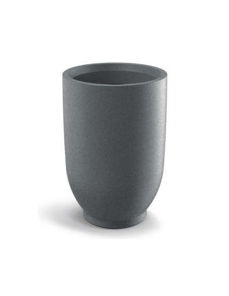 Pflanzkübel rund Ø48 × 70 cm matt, 87 L – Granit hell | Töpferkönig