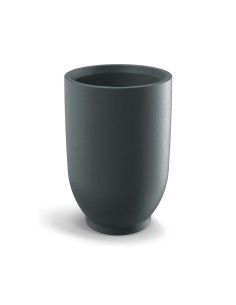 Pflanzkübel rund Ø48 × 70 cm matt, 87 L – Graphit | Töpferkönig