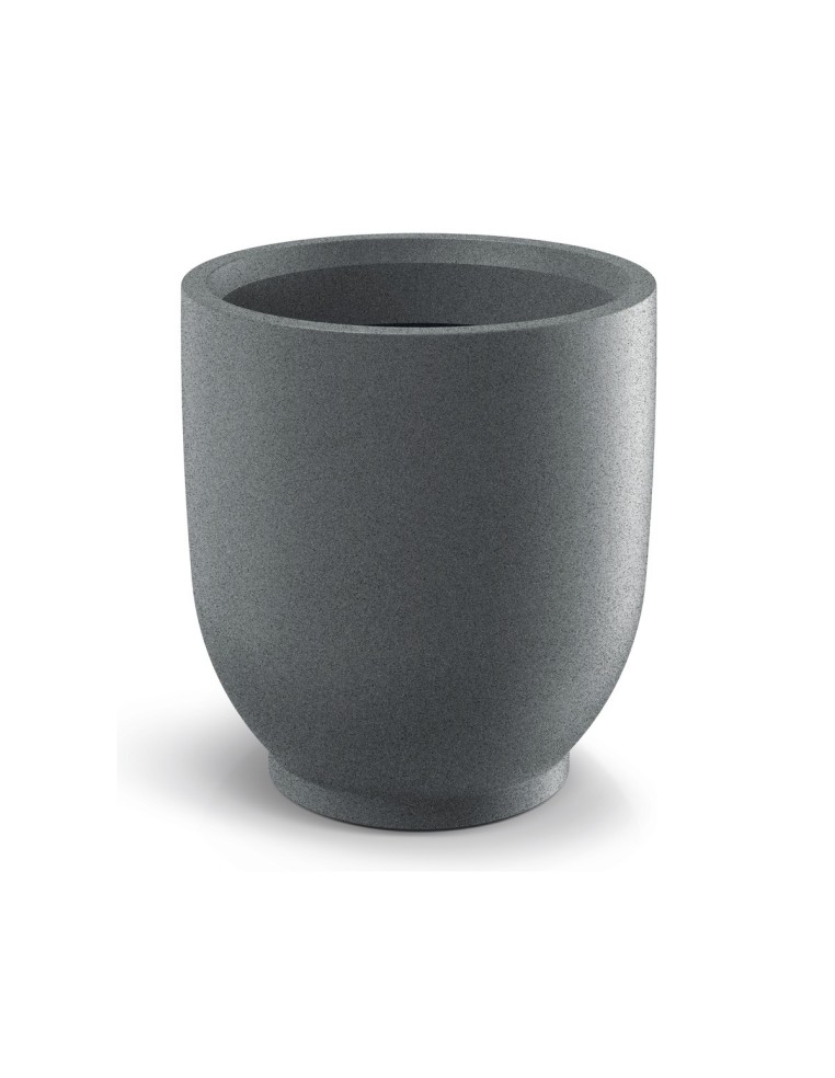 Blumentopf rund Ø48 × 52 cm matt, 59 L – Granit hell | Töpferkönig