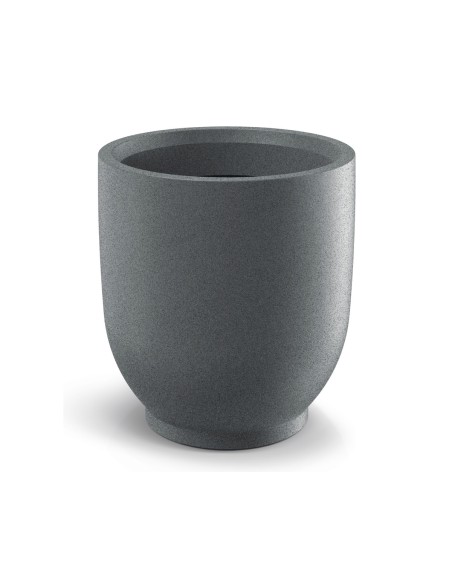 Blumentopf rund Ø48 × 52 cm matt, 59 L – Granit hell | Töpferkönig