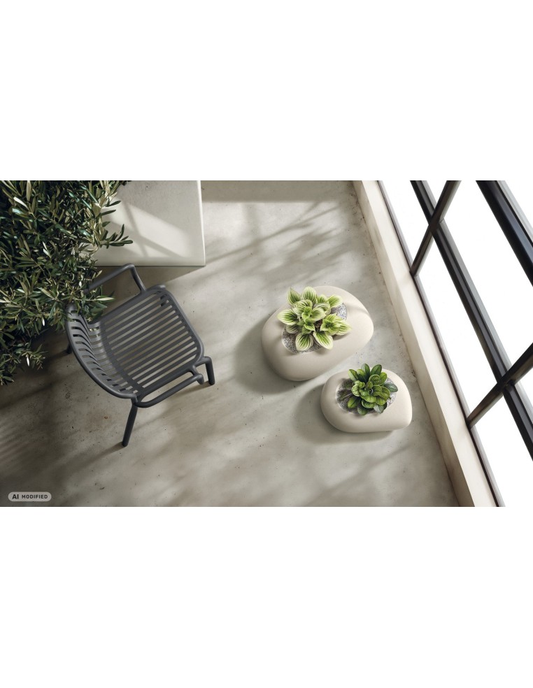 Pflanzschale oval 80 × 58 × 30 cm matt, 30 L – Sand | Töpferkönig