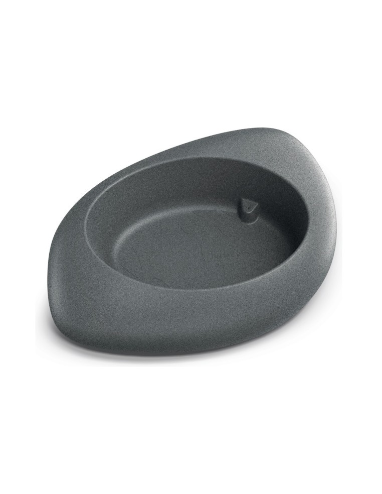 Pflanzschale oval 80 × 58 × 30 cm matt, 30 L – Granit hell | Töpferkönig