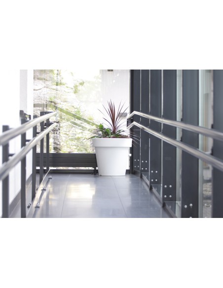 Pflanzkübel rund Ø80 × 75 cm matt, 210 L – Weiß | Töpferkönig
