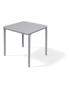 Gartentisch quadratisch mit Lamellen – Grau | Töpferkönig