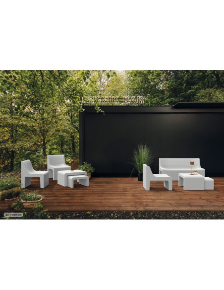 Loungesessel, Rotationsguss – Hellgrau | Töpferkönig