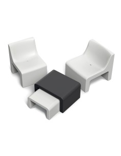 Loungestuhl, Rotationsguss – Schwarz | Töpferkönig 2