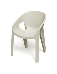 Gartenstuhl mit Armlehnen 4er-Set, klassisch, stapelbar – Sandbeige | Töpferkönig