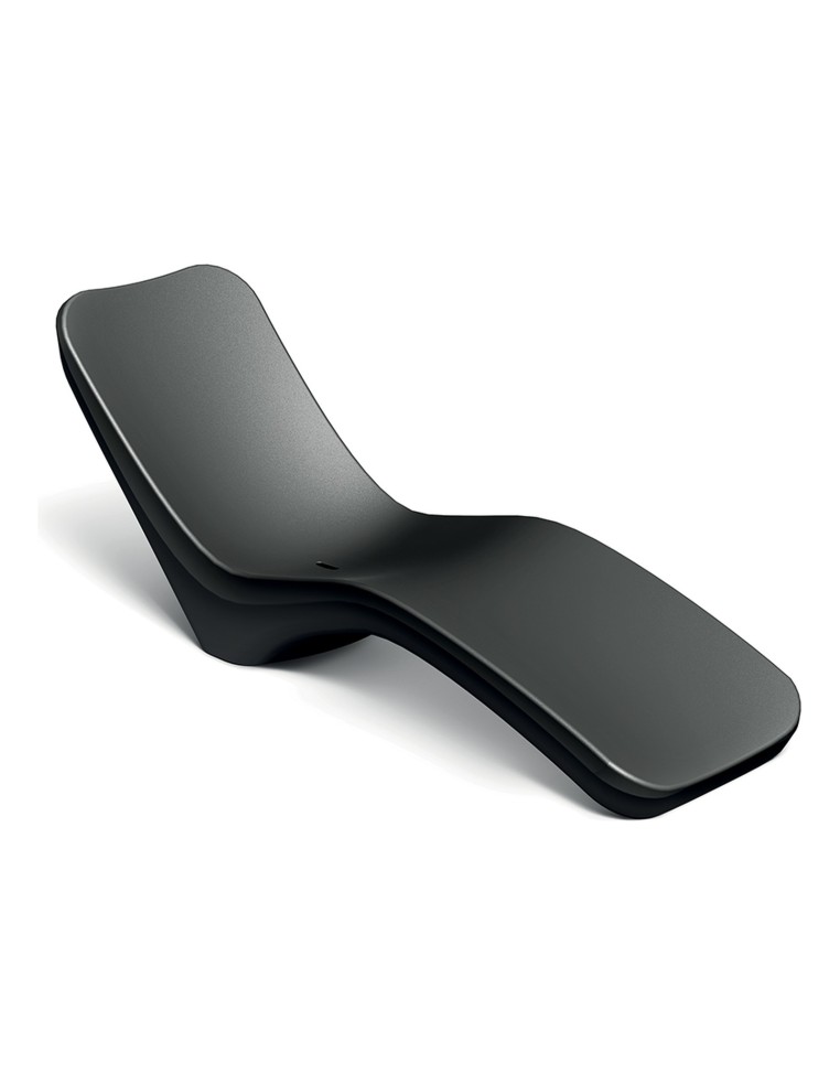 Sonnenliege, Rotationsguss, ergonomisch – Schwarz | Töpferkönig