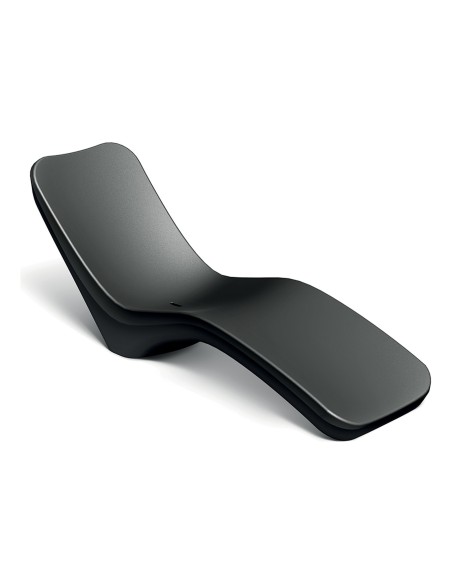 Sonnenliege, Rotationsguss, ergonomisch – Schwarz | Töpferkönig