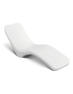Sonnenliege, Rotationsguss, ergonomisch – Weiß | Töpferkönig