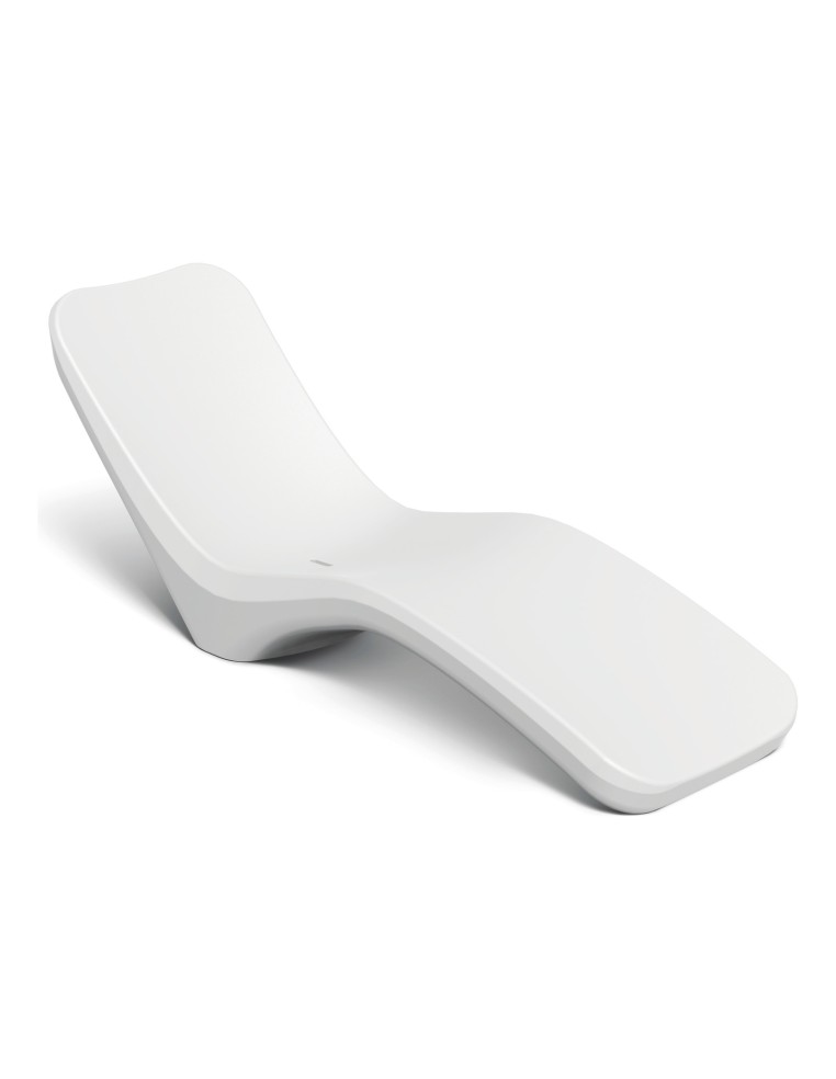 Sonnenliege, Rotationsguss, ergonomisch – Weiß | Töpferkönig
